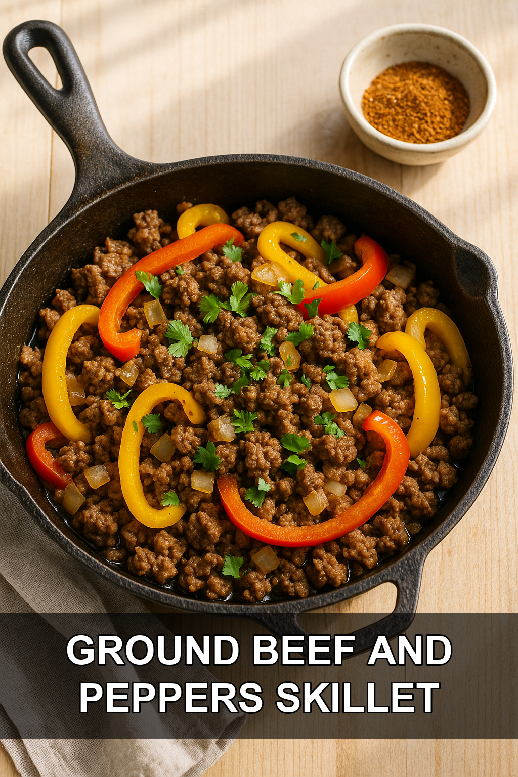 30-Minute Ground Beef and Peppers Recipe (Easy Weeknight Dinner)