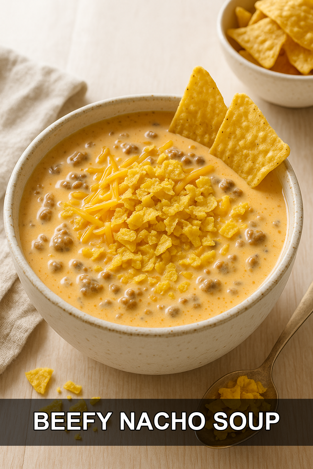 Beefy Nacho Soup: A Quick & Cheesy 20-Minute Family Dinner