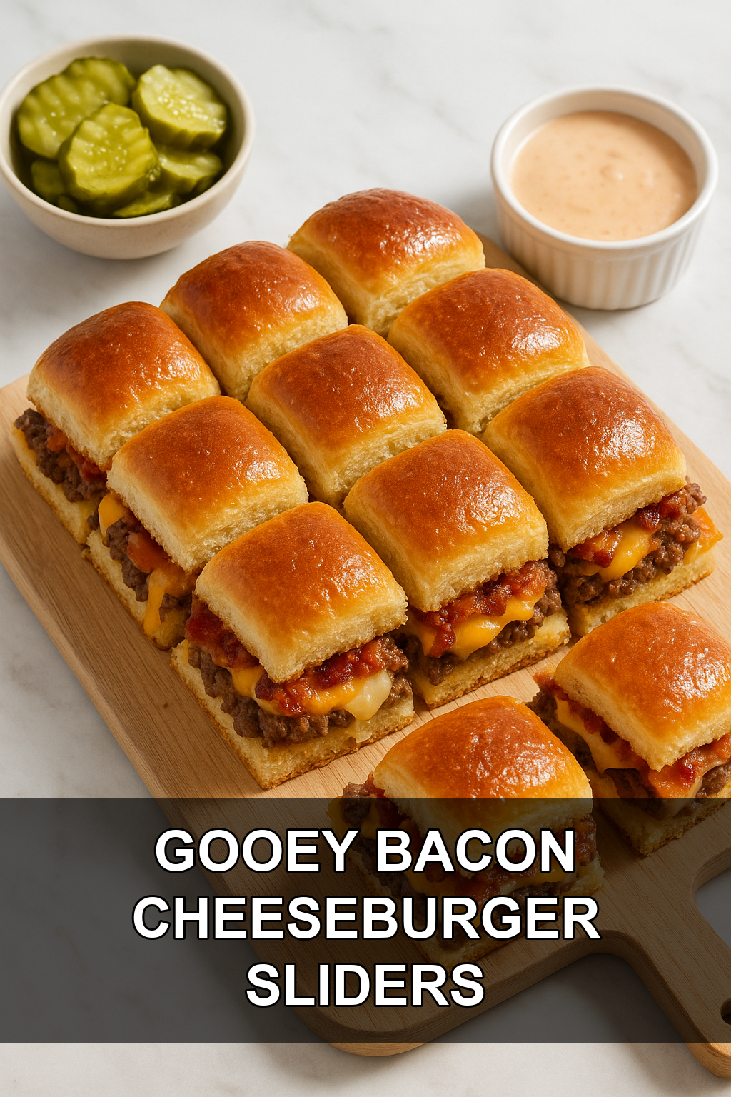 Cheesy Bacon Ground Beef Sliders (Easy Party Recipe)