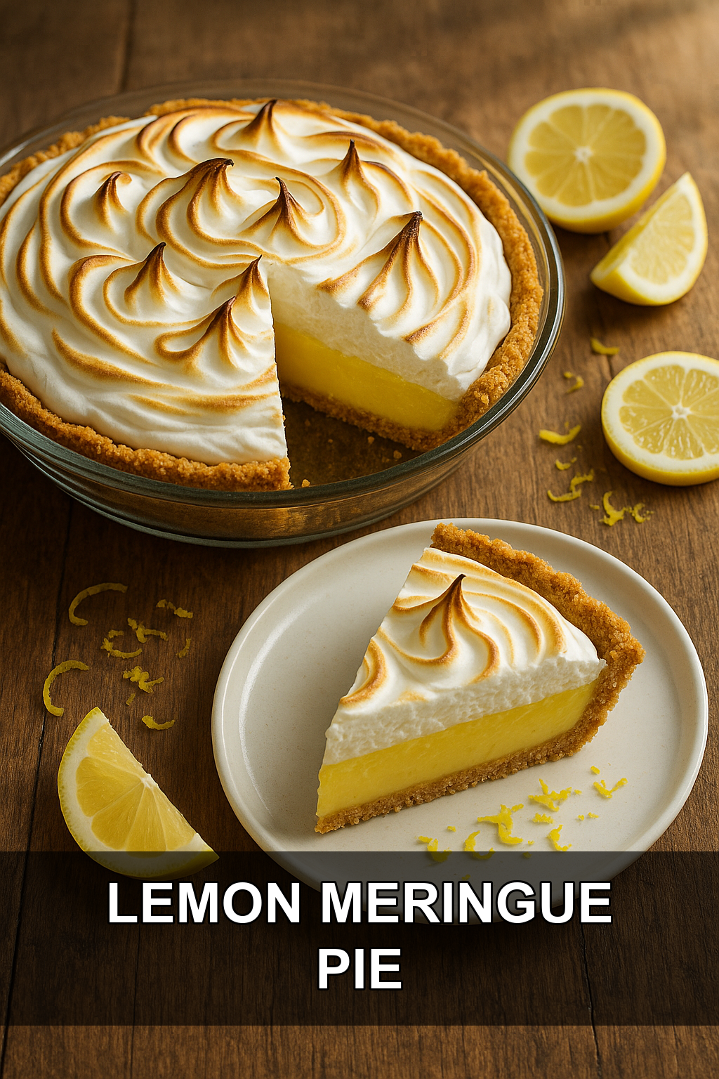 Classic Lemon Meringue Pie with Buttery Graham Cracker Crust