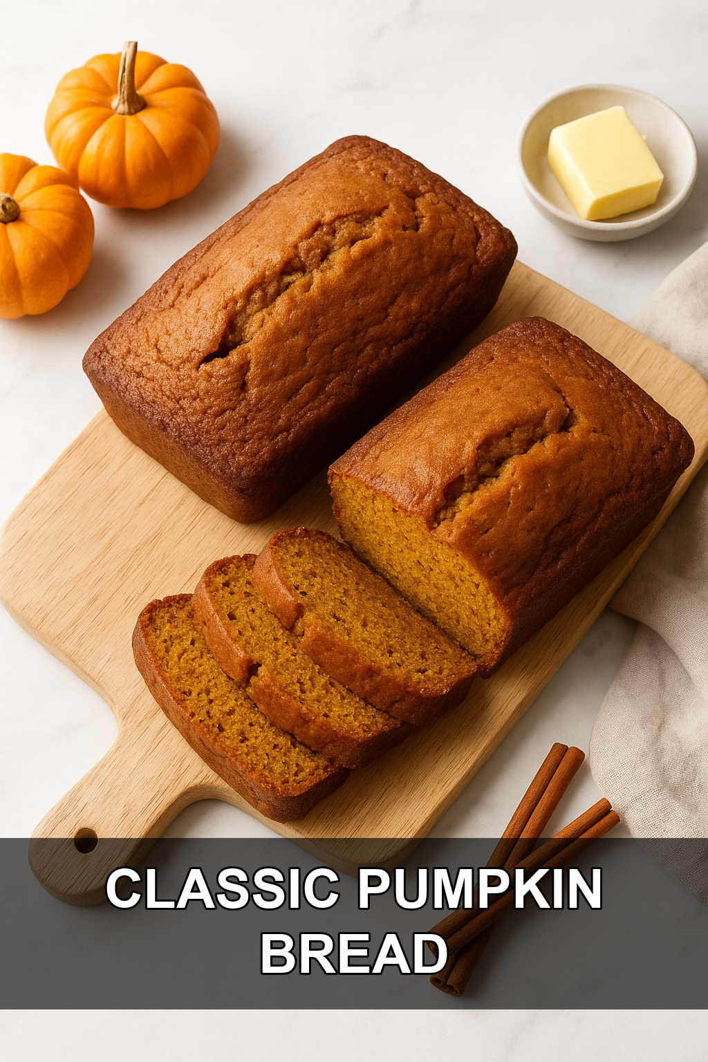 Classic Pumpkin Bread Recipe (Moist and Perfectly Spiced)
