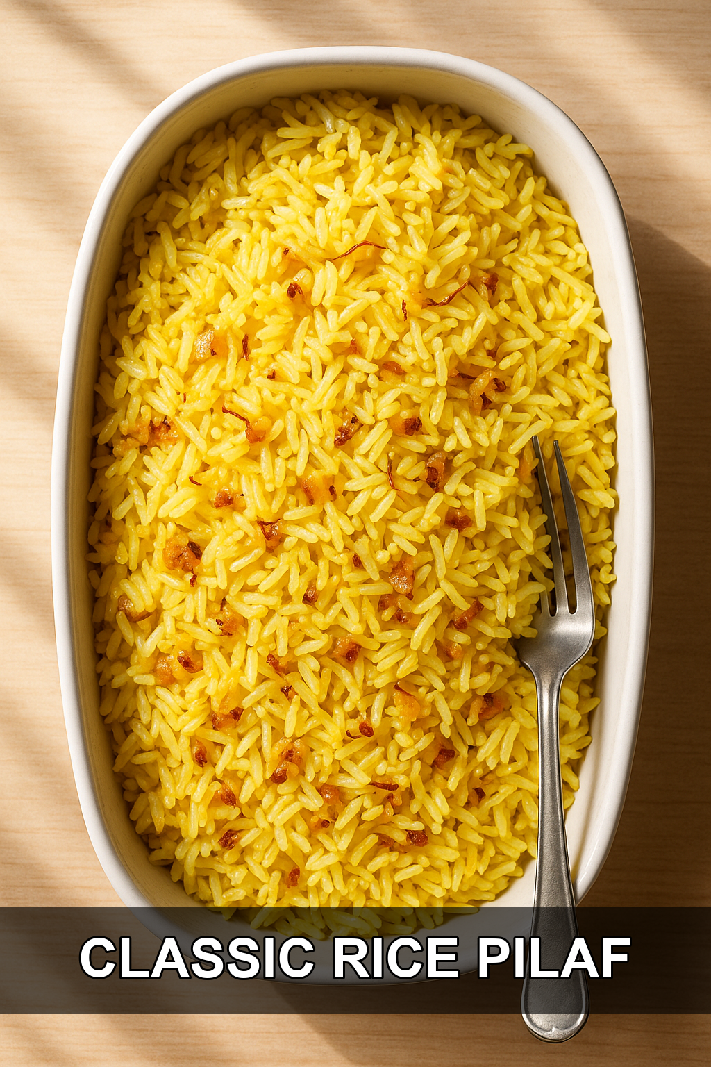 Classic Rice Pilaf Recipe (Oven-Baked & Fluffy)