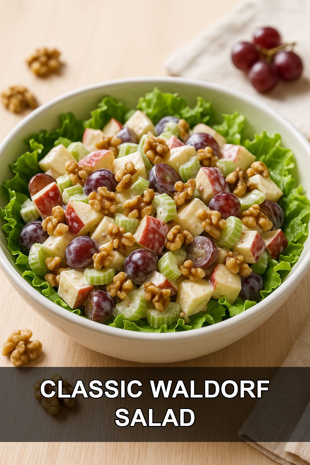 Classic Waldorf Salad Recipe (Crisp, Creamy & Ready in 15 Minutes)