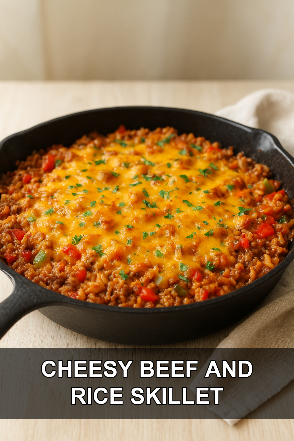 Ground Beef and Rice Skillet Recipe (One Pan, Budget-Friendly Dinner)