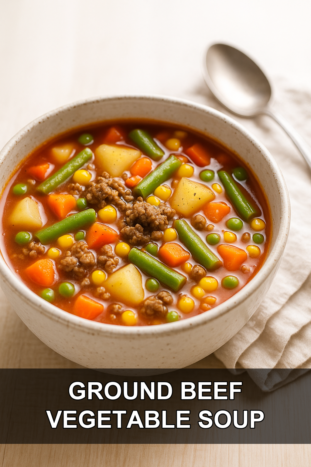 Old-Fashioned Ground Beef Vegetable Soup