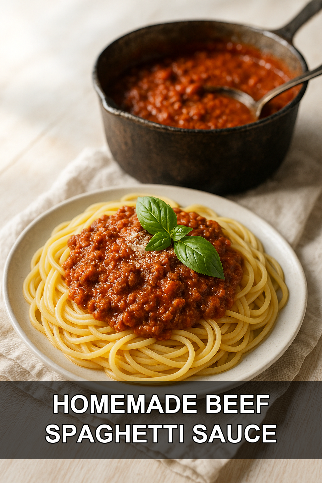 Homemade Spaghetti Sauce with Ground Beef (Budget-Friendly Family Recipe)