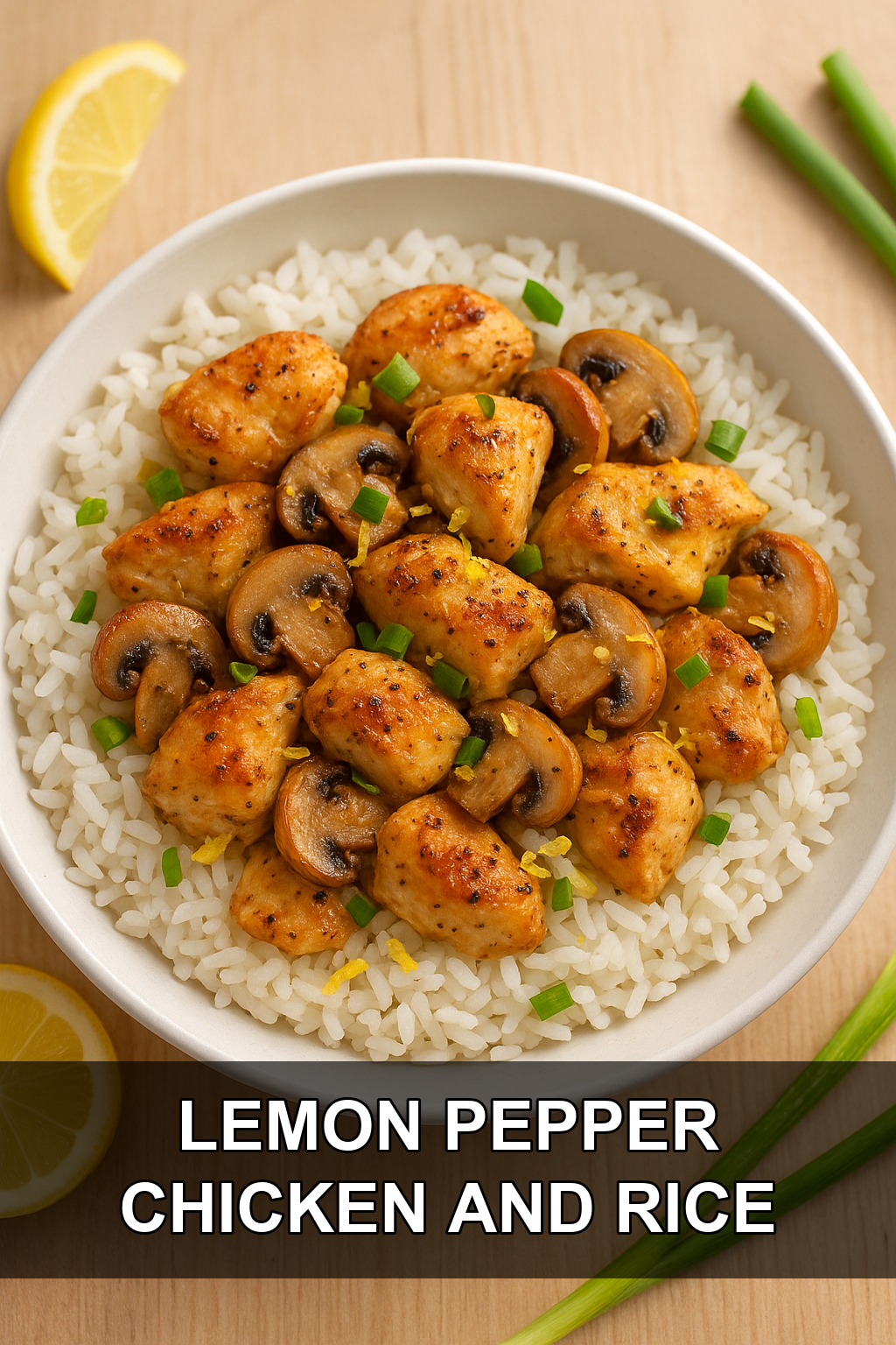 Lemon Pepper Chicken and Rice Recipe (Ready in 30 Minutes!)