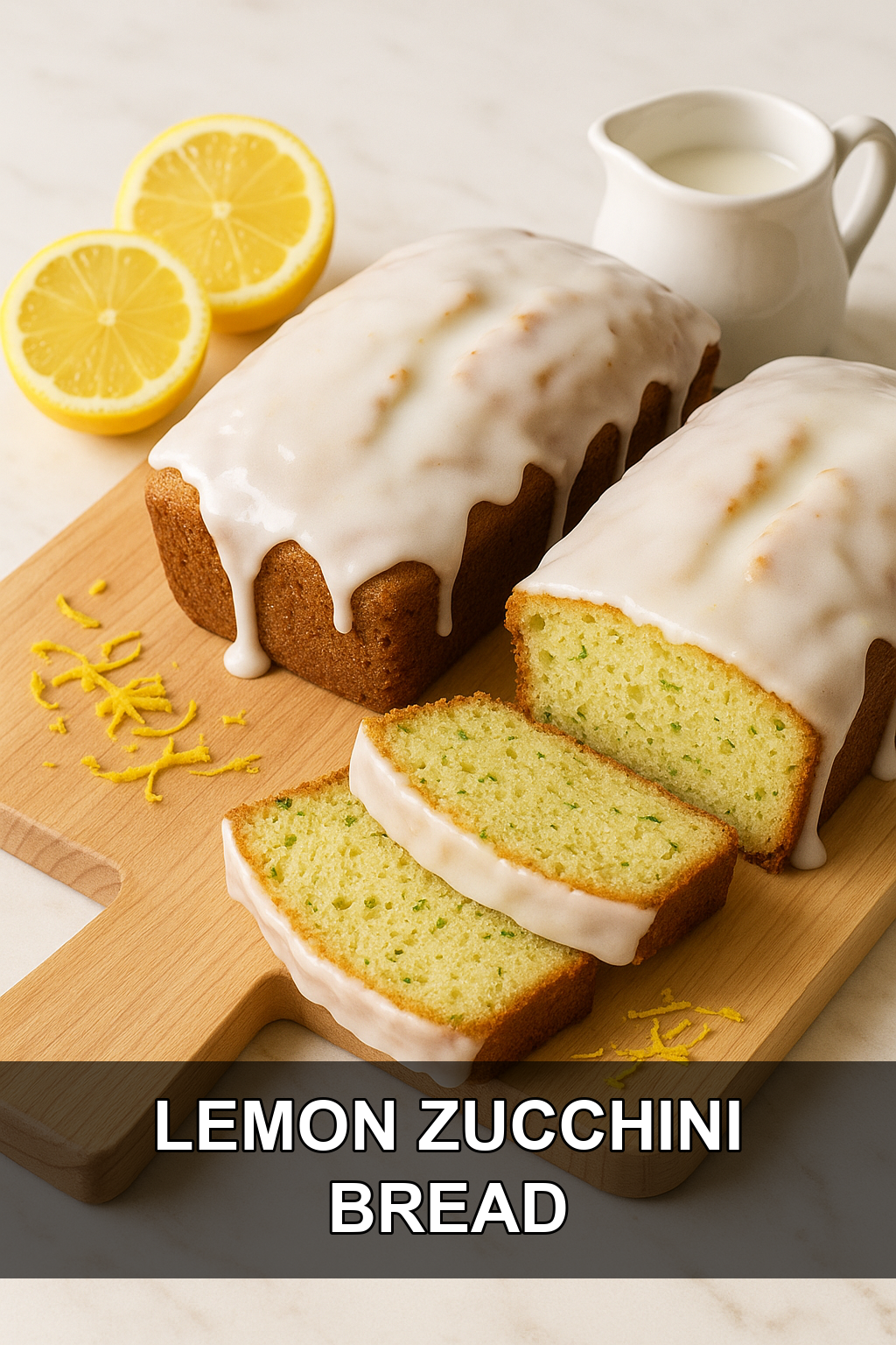 Lemon Zucchini Bread with Lemon Glaze