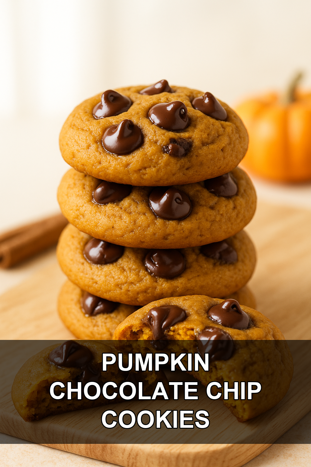 Pumpkin Chocolate Chip Cookies (Soft & Chewy)