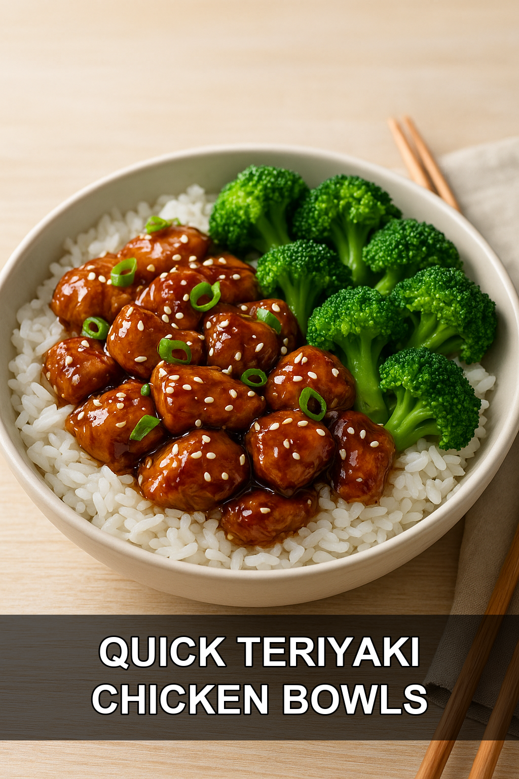 Quick Teriyaki Chicken Rice Bowls (Ready in 20 Minutes!)