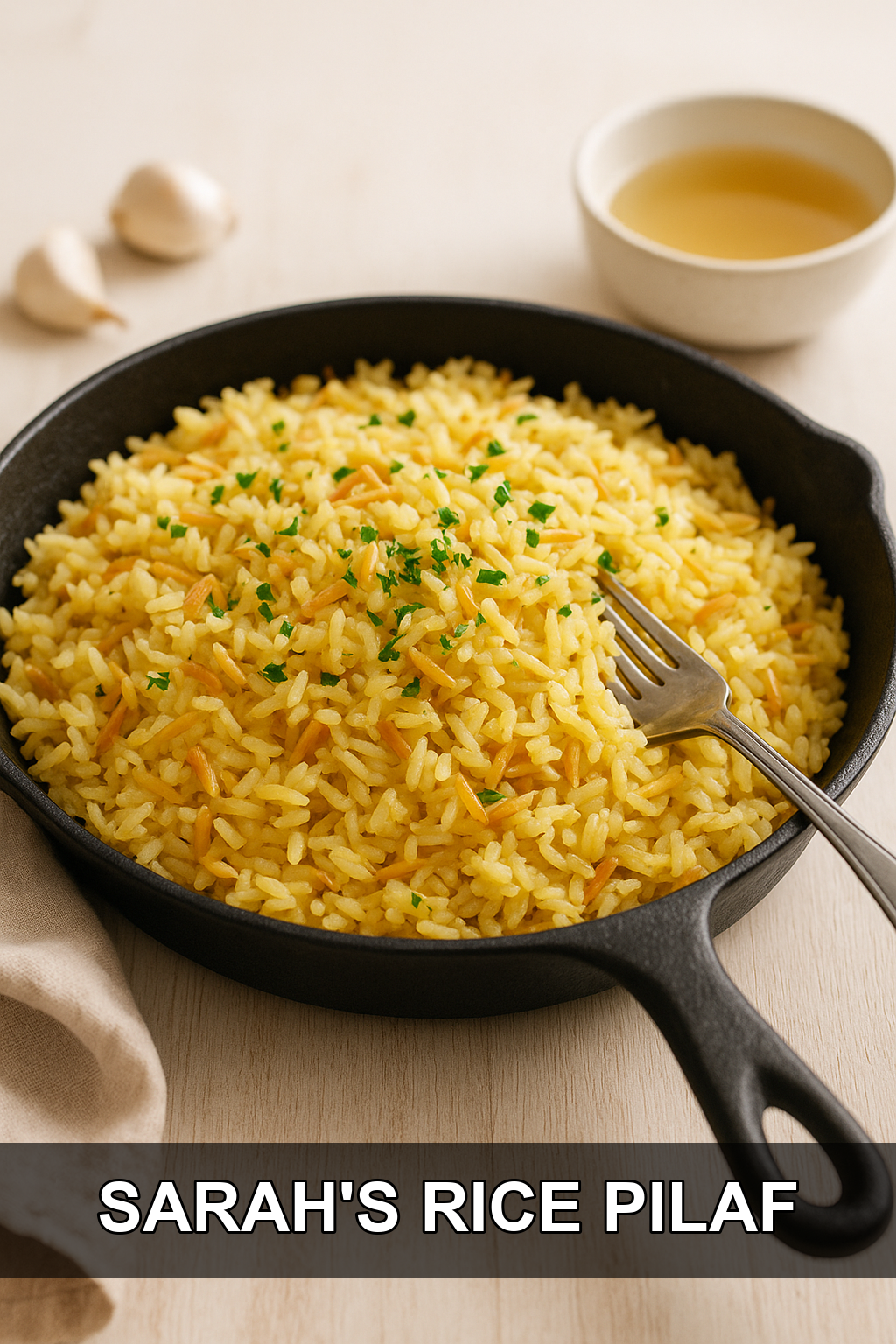 Sarah’s Rice Pilaf Recipe (Toasted Orzo & Rice)