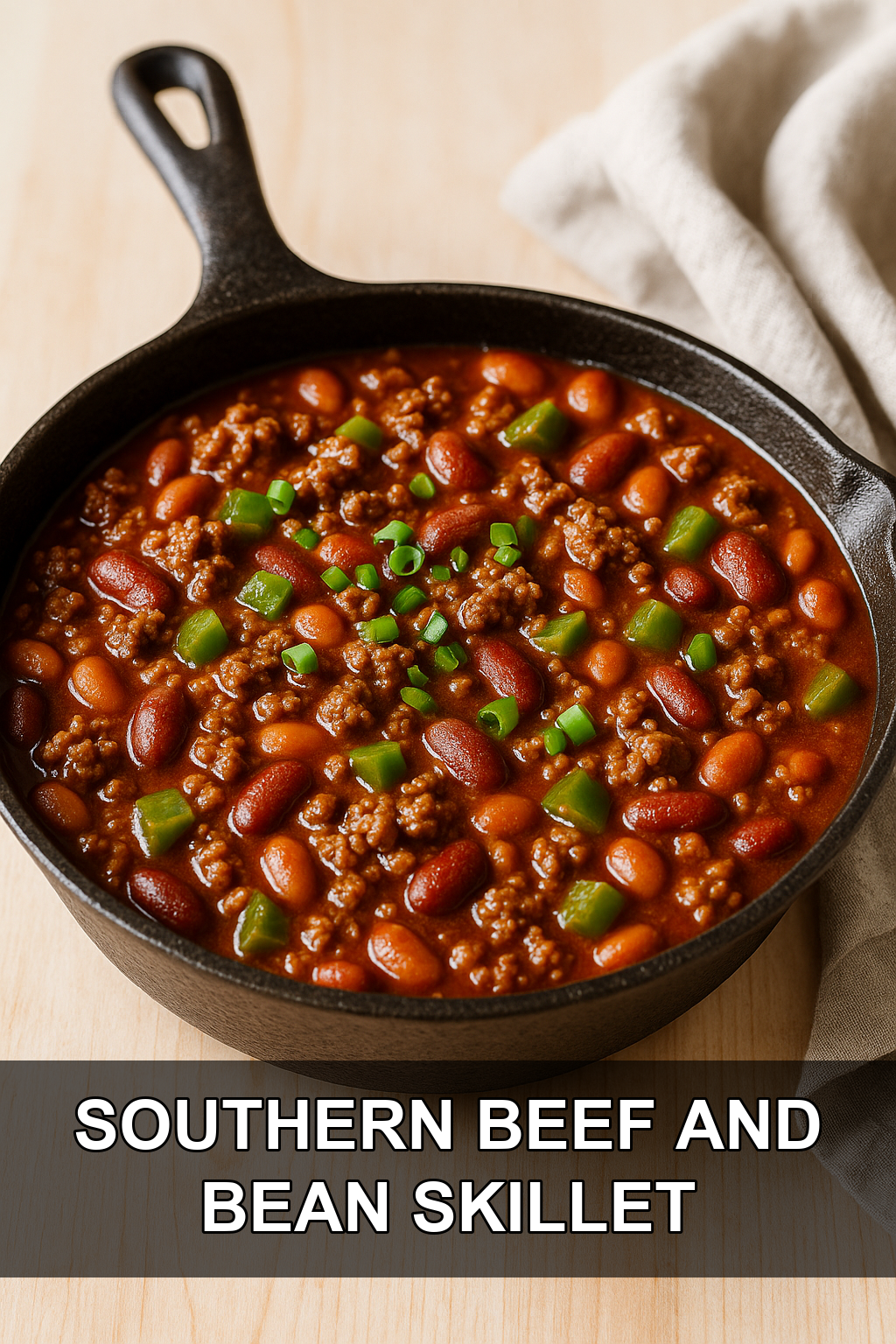Southern Ground Beef and Bean Skillet (One-Pan, 35 Minutes!)