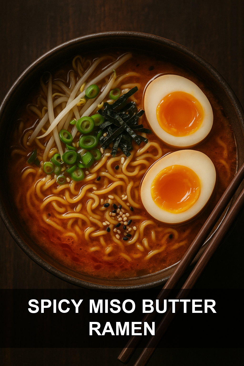 Spicy Miso Butter Ramen with Soft-Boiled Eggs