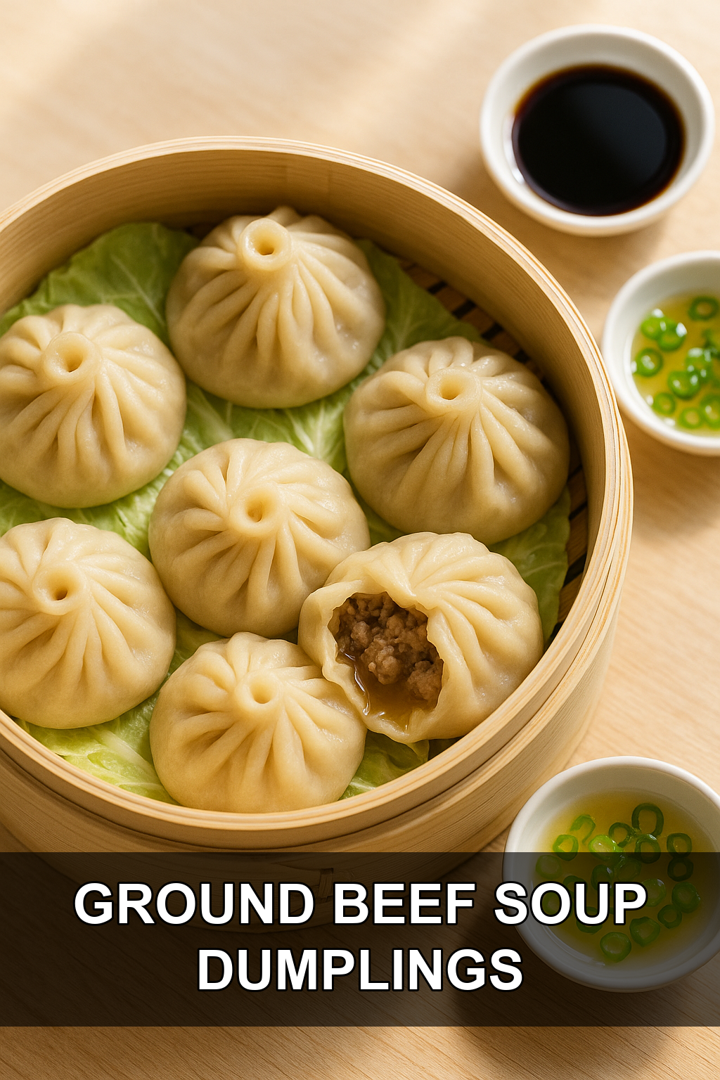 Steamed Ground Beef Soup Dumplings with Rich Bone Broth Gelée (Budget-Friendly Xiao Long Bao)