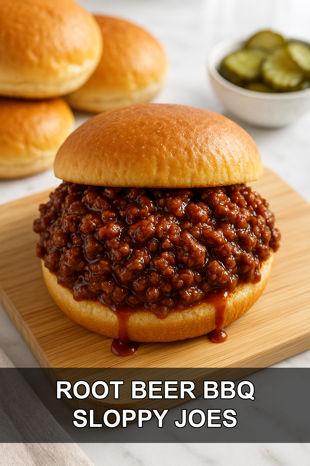 Sweet & Tangy Ground Beef Sloppy Joes with Root Beer BBQ Sauce