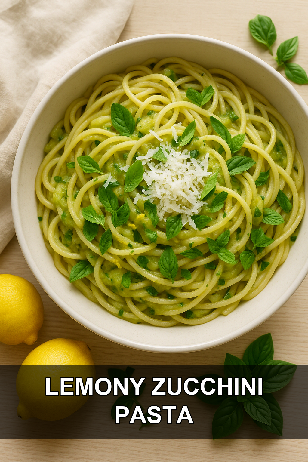 Zucchini Pasta with Lemon, Basil, and Pecorino