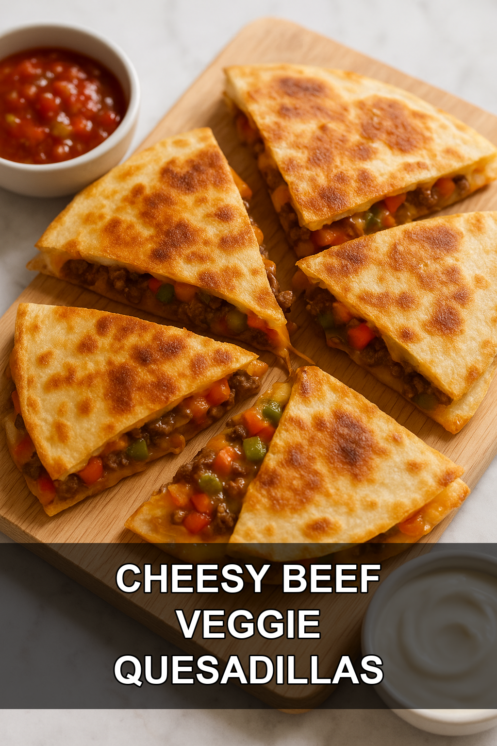 Cheesy Ground Beef & Veggie Quesadillas (Budget-Friendly Family Dinner)