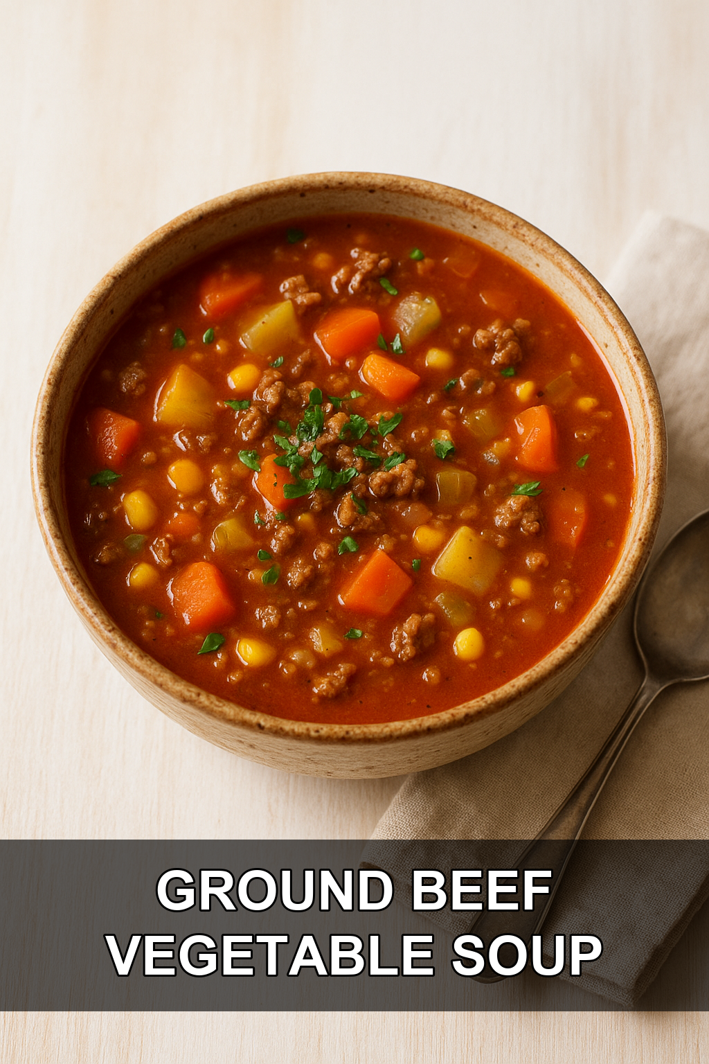 Freezer-Friendly Ground Beef and Vegetable Soup (Budget-Friendly Family Recipe)