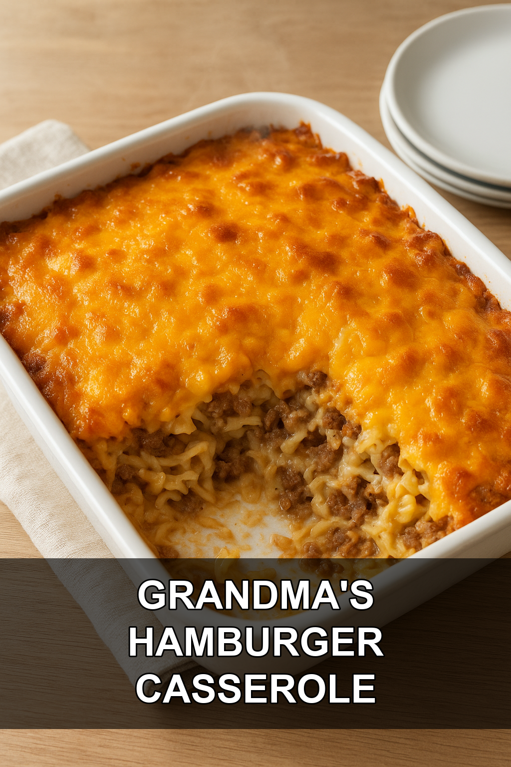 Grandma’s Hamburger Casserole (Creamy, Cheesy & Budget-Friendly)