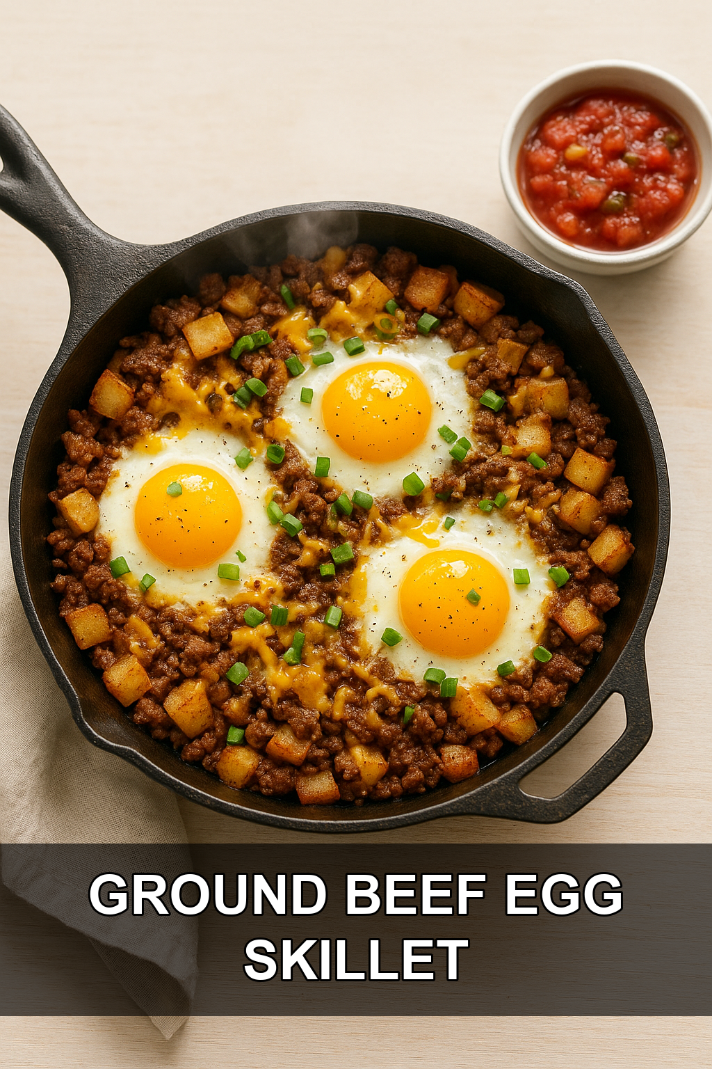 Ground Beef and Egg Breakfast Skillet (Budget-Friendly One-Pan Meal)