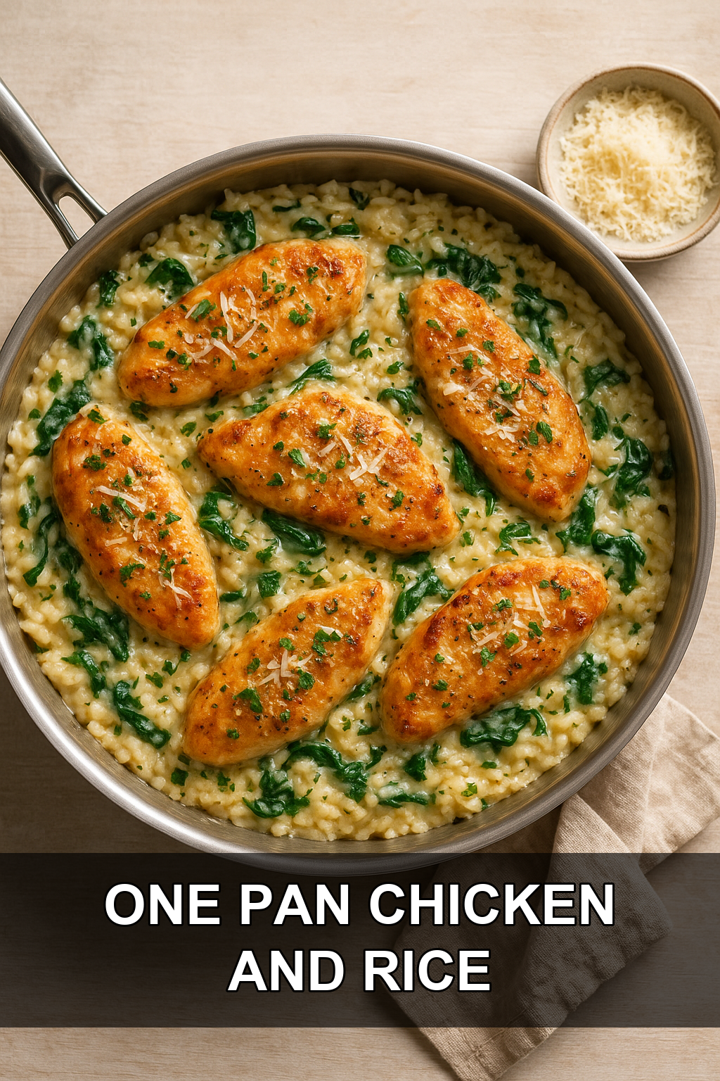 One Pan Chicken and Rice: Get Dinner on the Table, Fast!