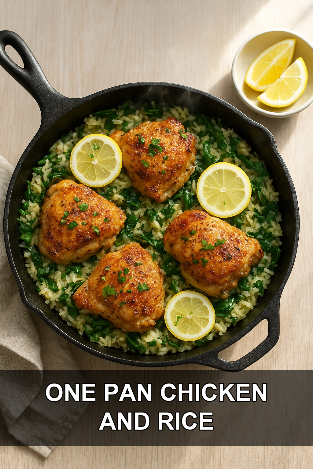 One Pan Chicken and Rice: Get the Recipe!
