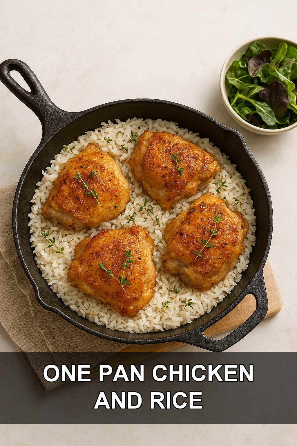 One Pan Chicken and Rice: Quick & Delicious!