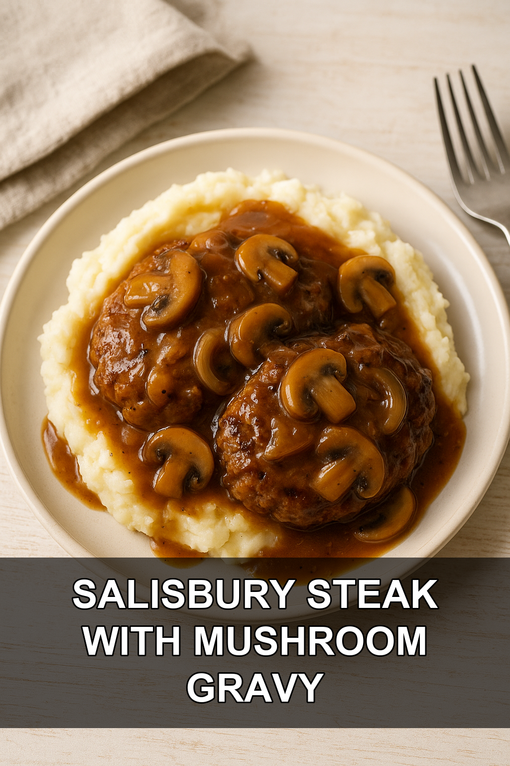 Salisbury Steak with Mushroom Gravy (Easy Ground Beef Recipe)